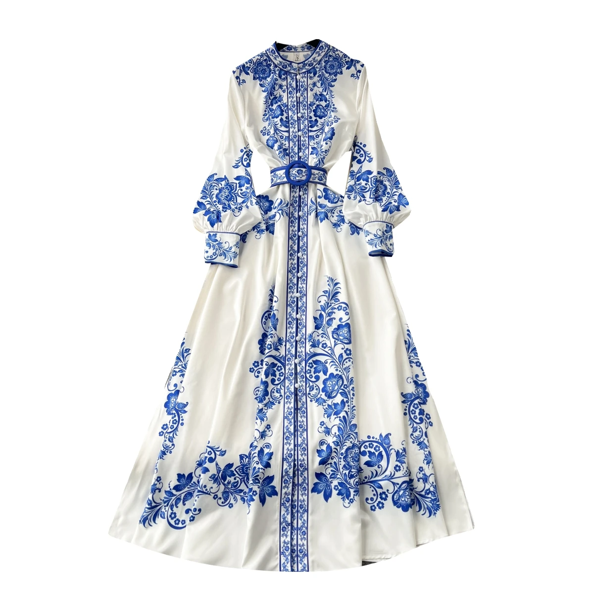 sachin and babi light blue dress Light Blue Floral Embroidered Midi Dress - All Dresses