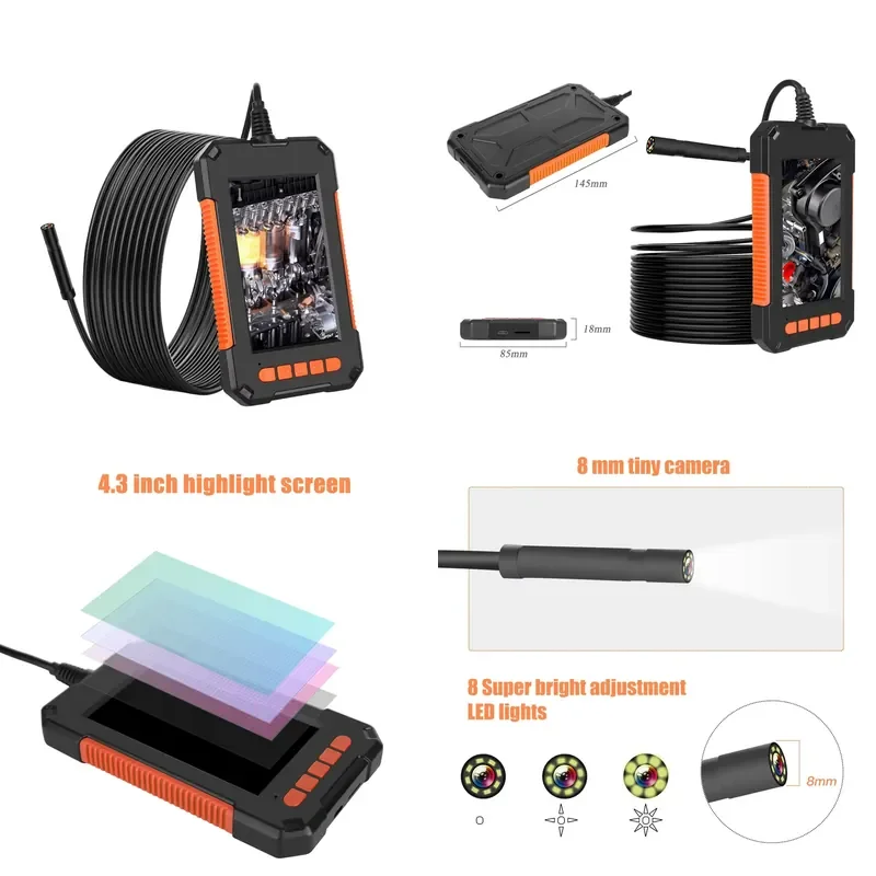 P40 high definition industrial portable handheld 2MP waterproof with screen new product microscope