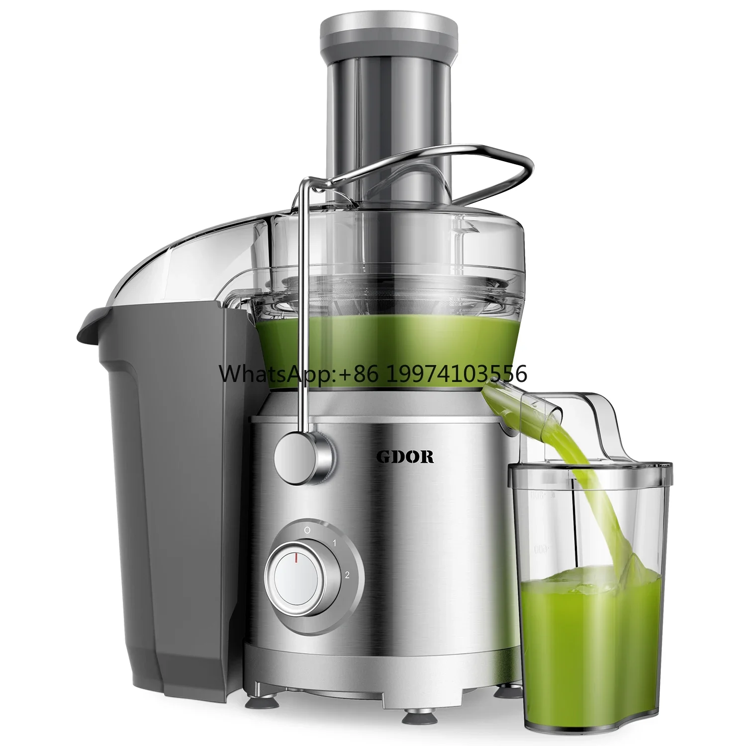 

3.2 Inch Wide Mouth Quick Juicing for Vegetables & Fruits 1200W Adjustable Speed Home Portable Juicer Machine