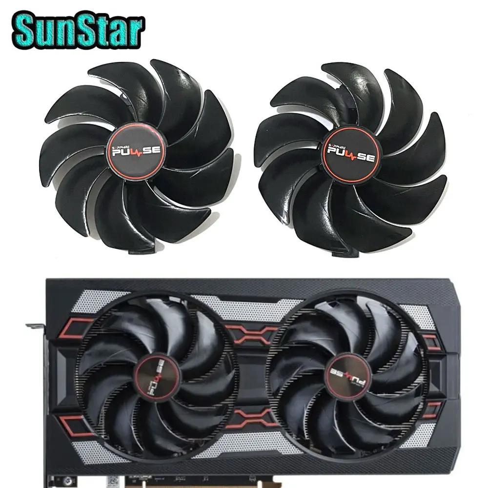 NEW 95MM FD10015M12D RX 5500XT 5700XT GPU Cooling Fan For Sapphire RX 5500 5600 5700 XT PULSE Video Card Cooler Fan CF1015H12D