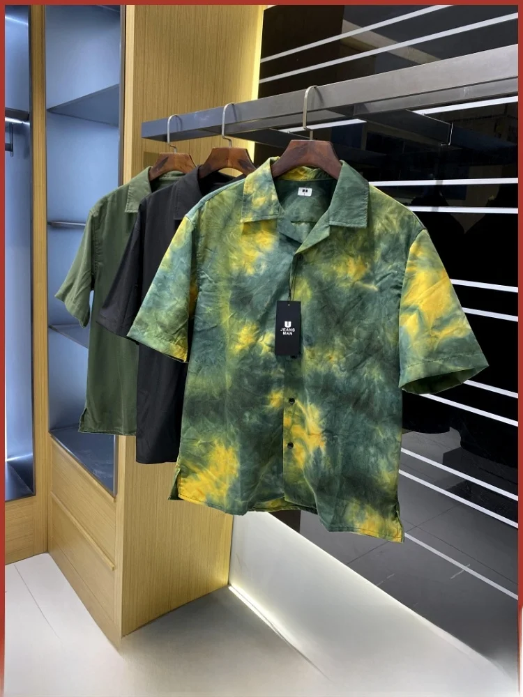 

Американский кубинский воротник irt, мужской свободный, удобный, высокоэластичный, против морщин, без глажки, цвет ort Sve Trendy