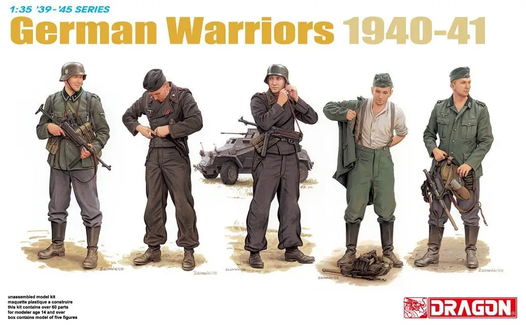 

Dragon 6574 1/35 Scale German Warriors 1940-41 (Plastic model)