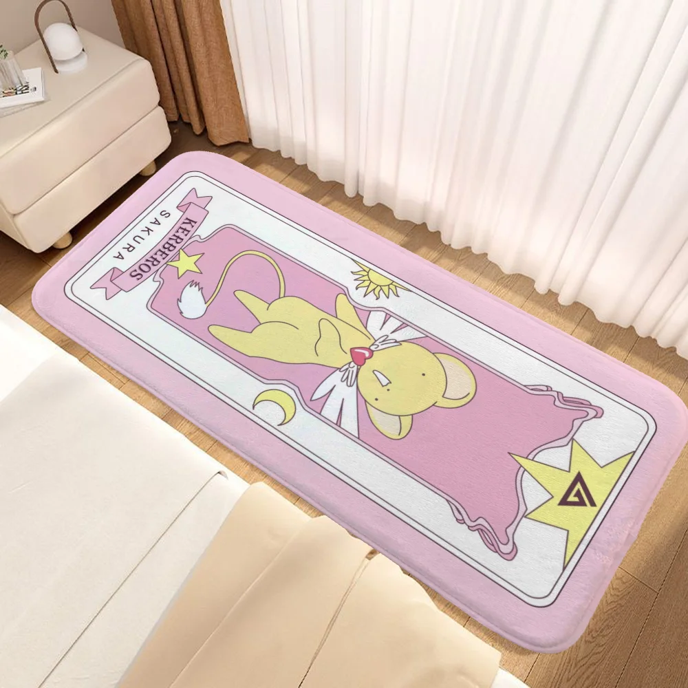 Cardcaptor Sakura Doormat for Entrance Door Bathroom Rug Home Decorations Prayer Mat Balcony Hallway Carpet Room Mats Rugs Bath