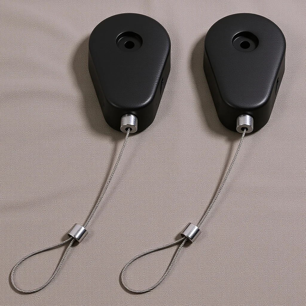 

2 pcs Anti-theft Pull Box Merchandise Lost Cable Case Electronic Product Drawstring Automatic Retraction Adjustable Length