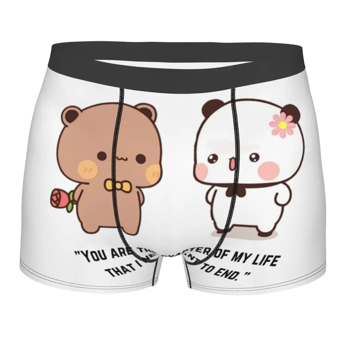 

Мужское нижнее белье Cool Panda Bear And Brownie BUBU DUDU, трусы-боксеры, мужские мягкие шорты, трусы