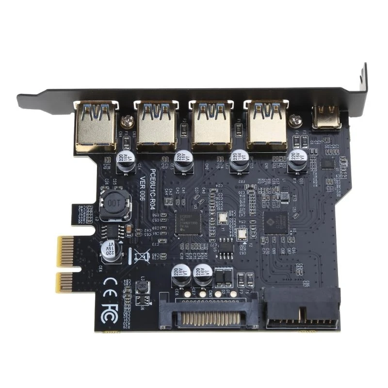 Versatile19PIN USB+TYPE C Expansion Card Expand Your Desktop Connectivity with Ease Strong Compatibility Modules W8KE