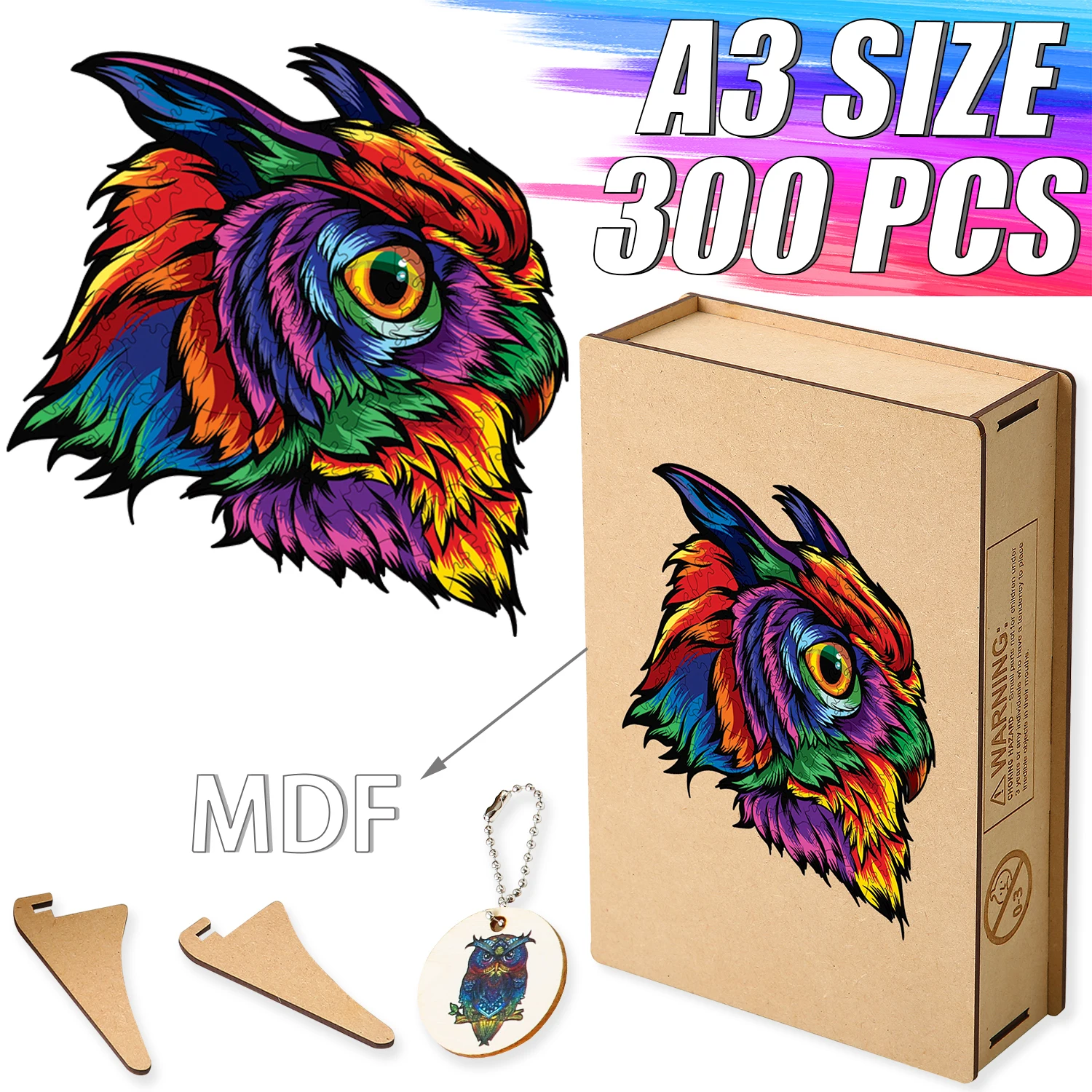 

Elegant Shape Owl Jigsaw Puzzles Educational Gifts For Kids Adults Irregular Shape Wooden Animal Jigsaw Puzzles Wooden Box