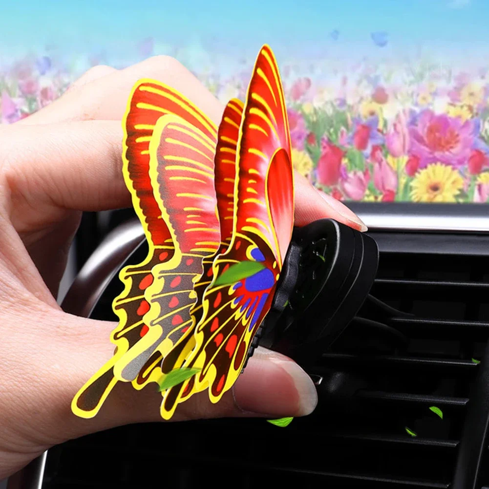 Mirror Butterfly Car RearView Mirror Pendant Car Interior Hangings Ornament Colorful Acrylic Butterfly Decoration Baby Toys