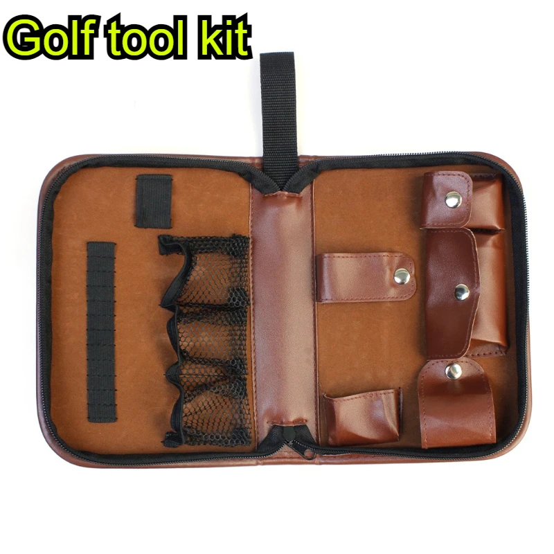

Портативная сумка для аксессуаров для гольфа, большая вместительная сумка для инструментов для гольфа, кожаные водонепроницаемые сумки для ручных инструментов, профессиональные спортивные аксессуары