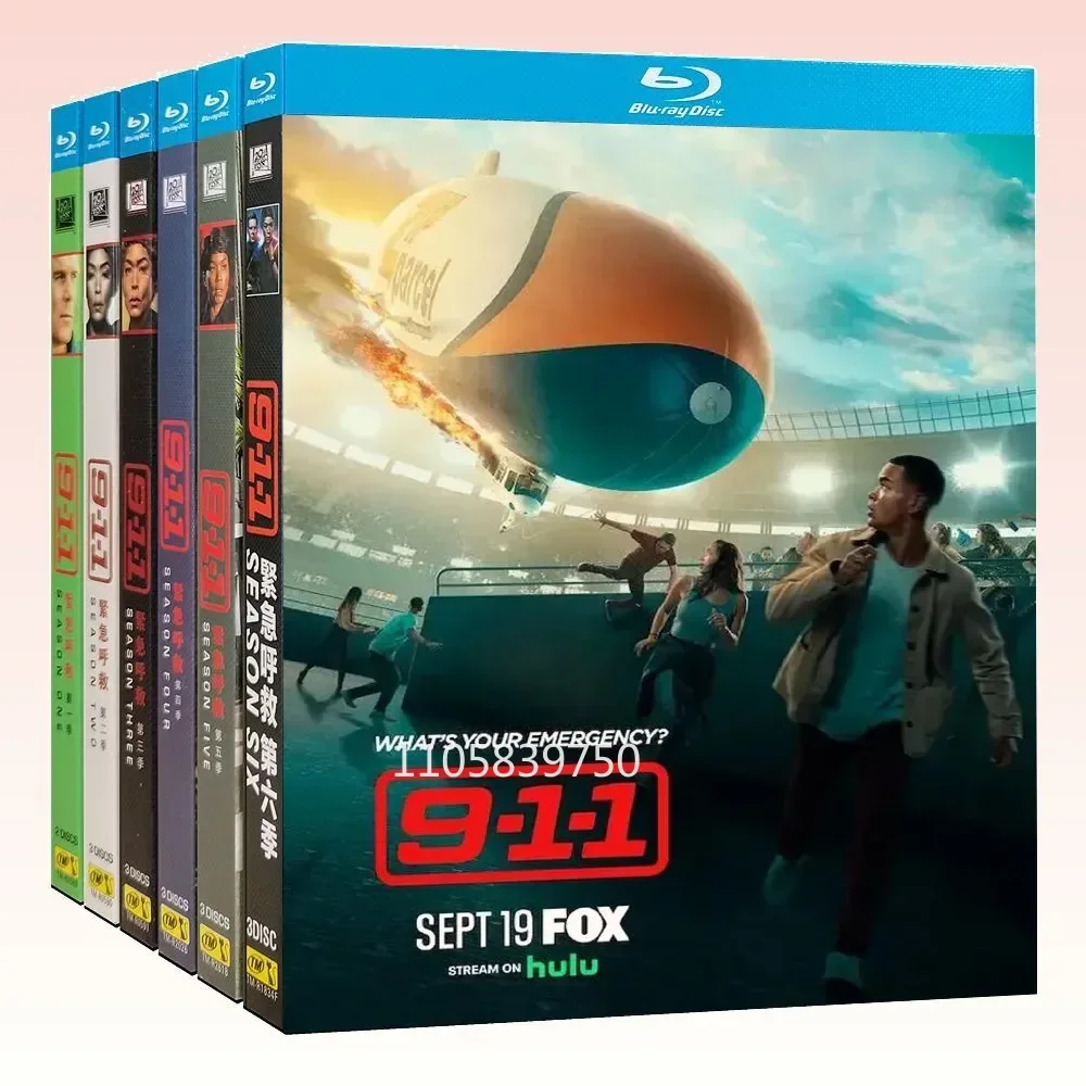 9-1-1: Lone Star Season 1-6 (2020) Blu-ray discBlu-ray disc Series 17-Disc New Box Set High Definition BD