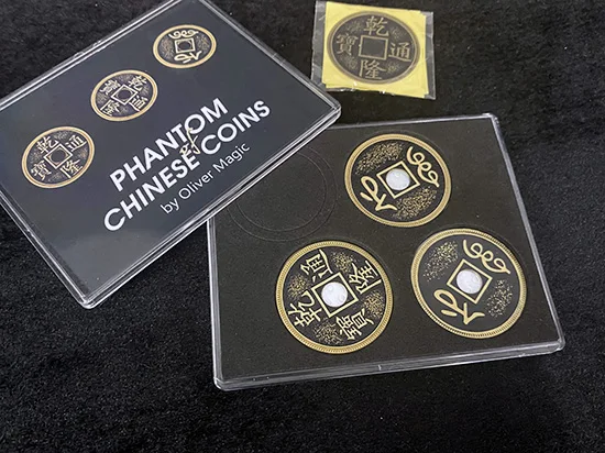 Phantom of Chinese Coins 2.0 Magic Tricks Coins Appear Color Change Magia Magician Close Up Illusions Gimmicks Mentalism Props