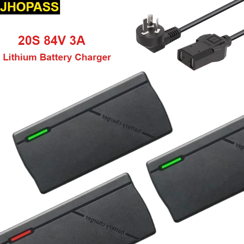 

HD 20S 84V 3A LCD Smart lithium Liion battery charger for 84V 72V Mortorcycle Ebike Scooter battery AC 110-220V EU AU US UK plug