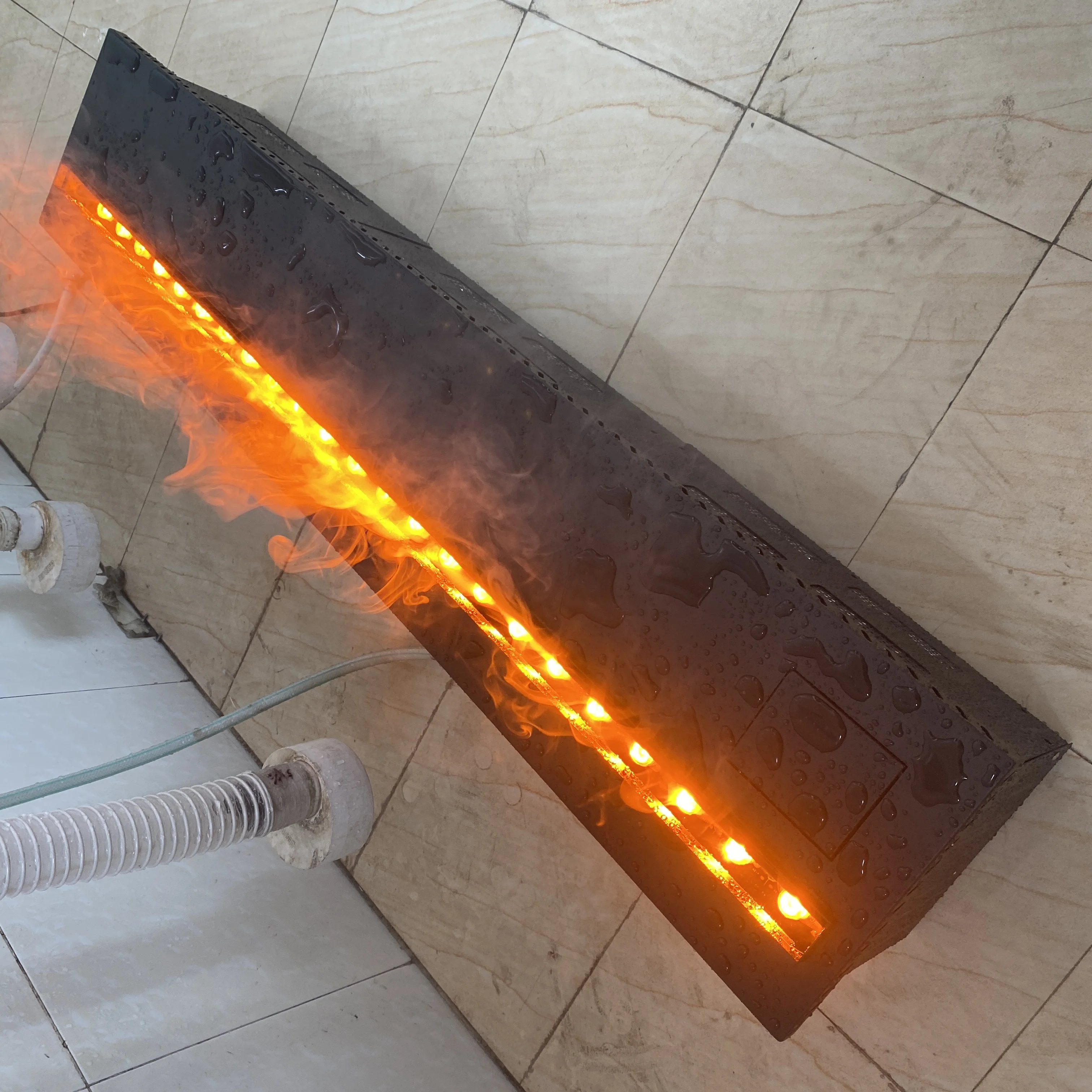 야외 3D 물 안개 벽난로, 방수 시뮬레이션 불꽃 장식, 고급 맞춤형