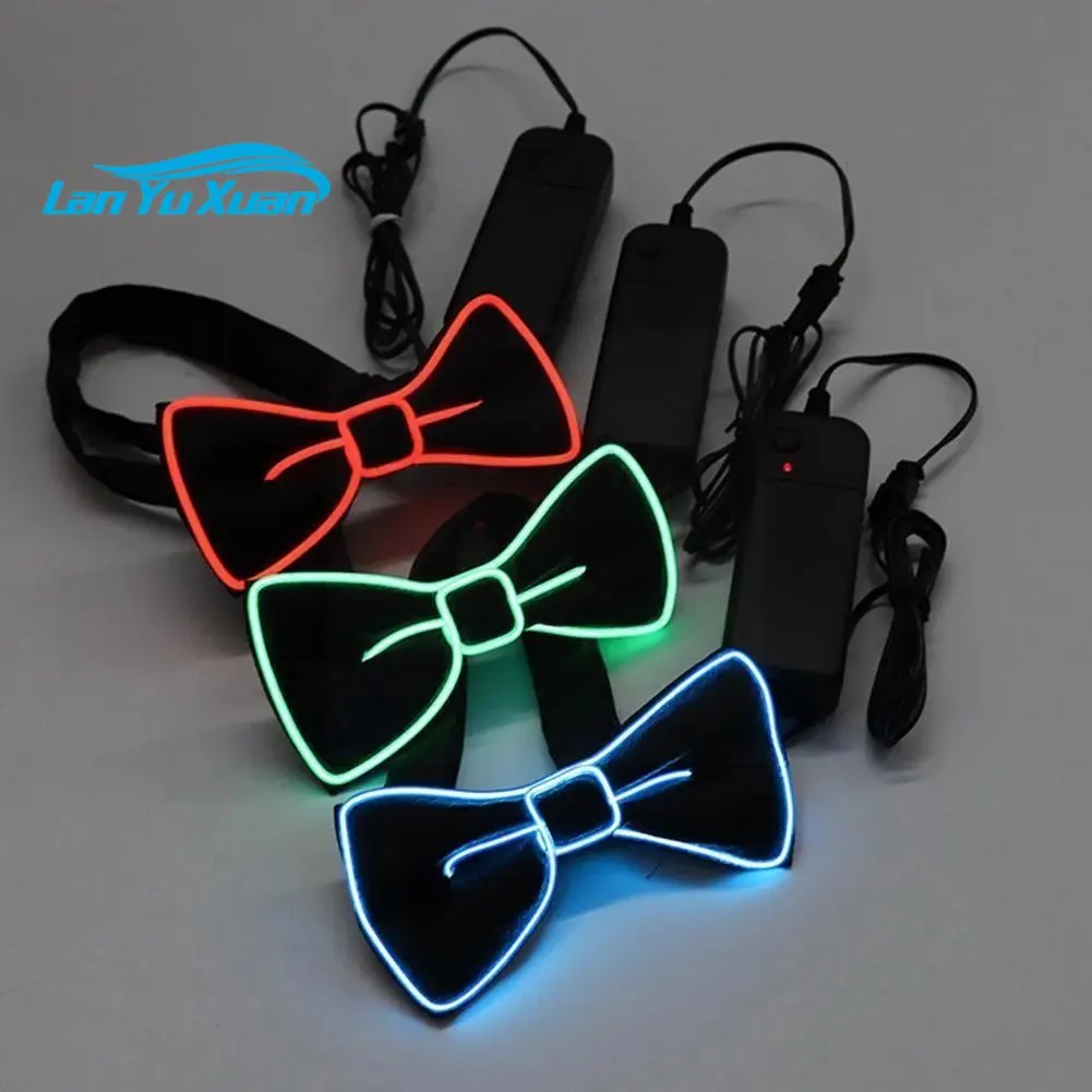 

LED Bow Tie Adjustable Light Up Bow Tie, Novelty Party Glowing LED Tie