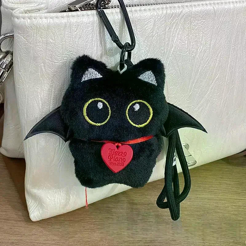 

1Pcs New Cute Big Eyes Black Cat Squeezing Plush Toy Doll Small Pendant Ins Black Cat Doll Keychain For Boy Girl Birthday Gifts