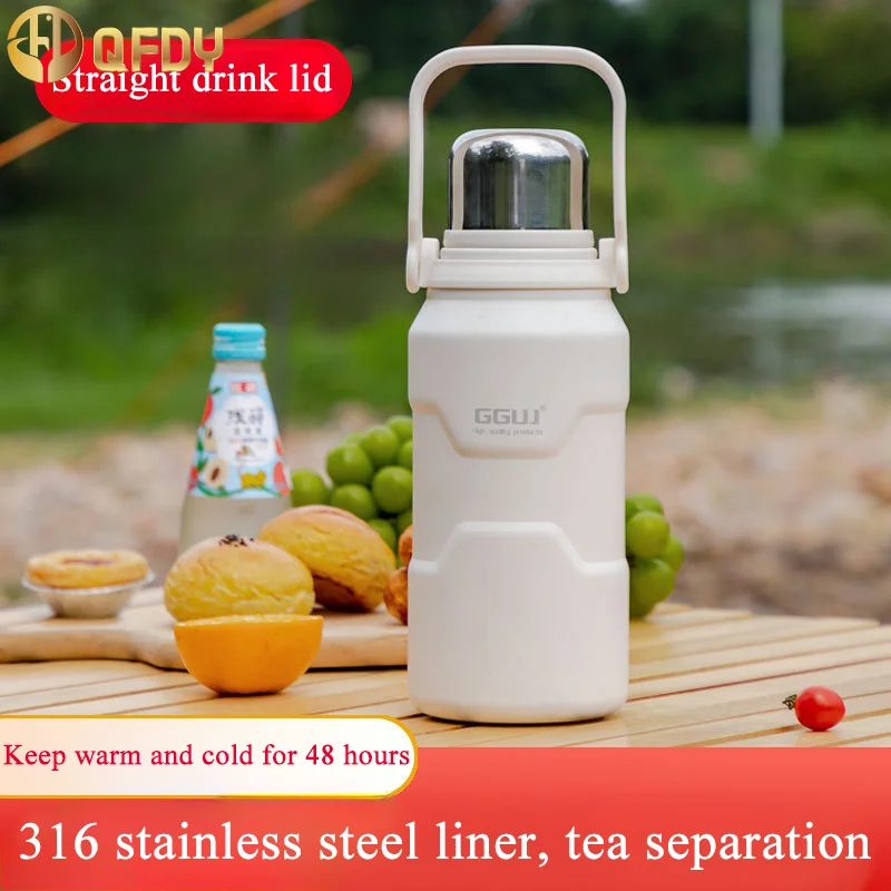 

Large capacity insulated cup with high aesthetic value, tea insulated cup, new model with lid, convenient drinking cup