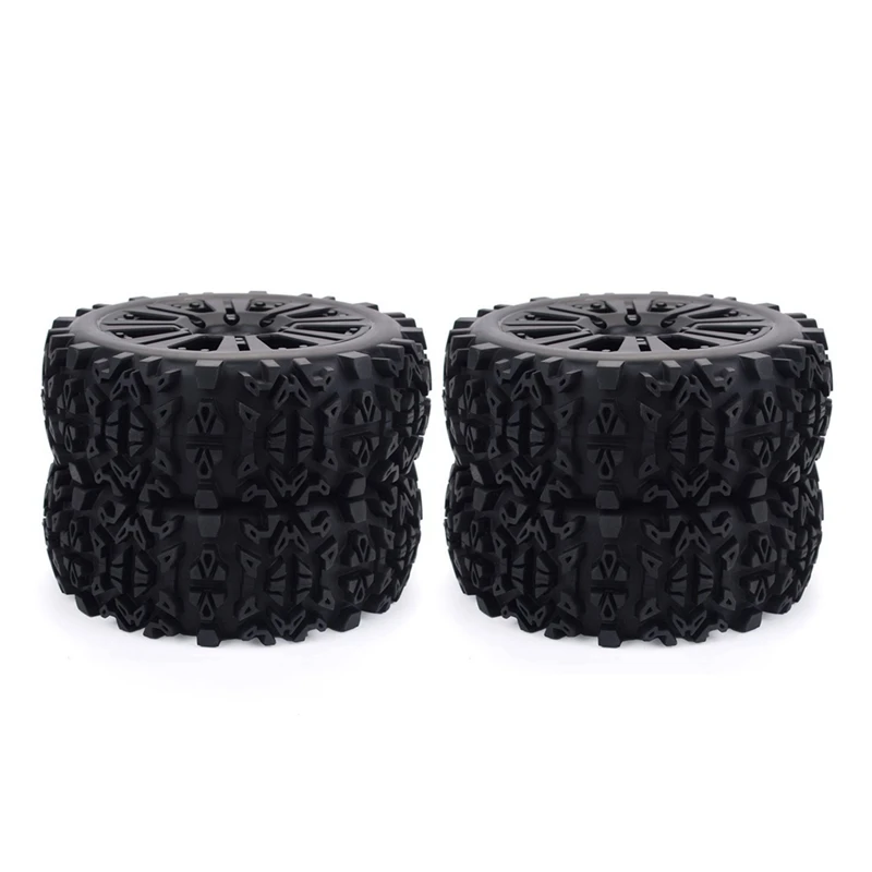 4Pcs 120Mm 1/8 RC Off-Road Buggy Tires Wheel 17Mm Hex For ARRMA Traxxas Redcat Team Losi Kyosho VRX HPI WR8 HSP Hobao