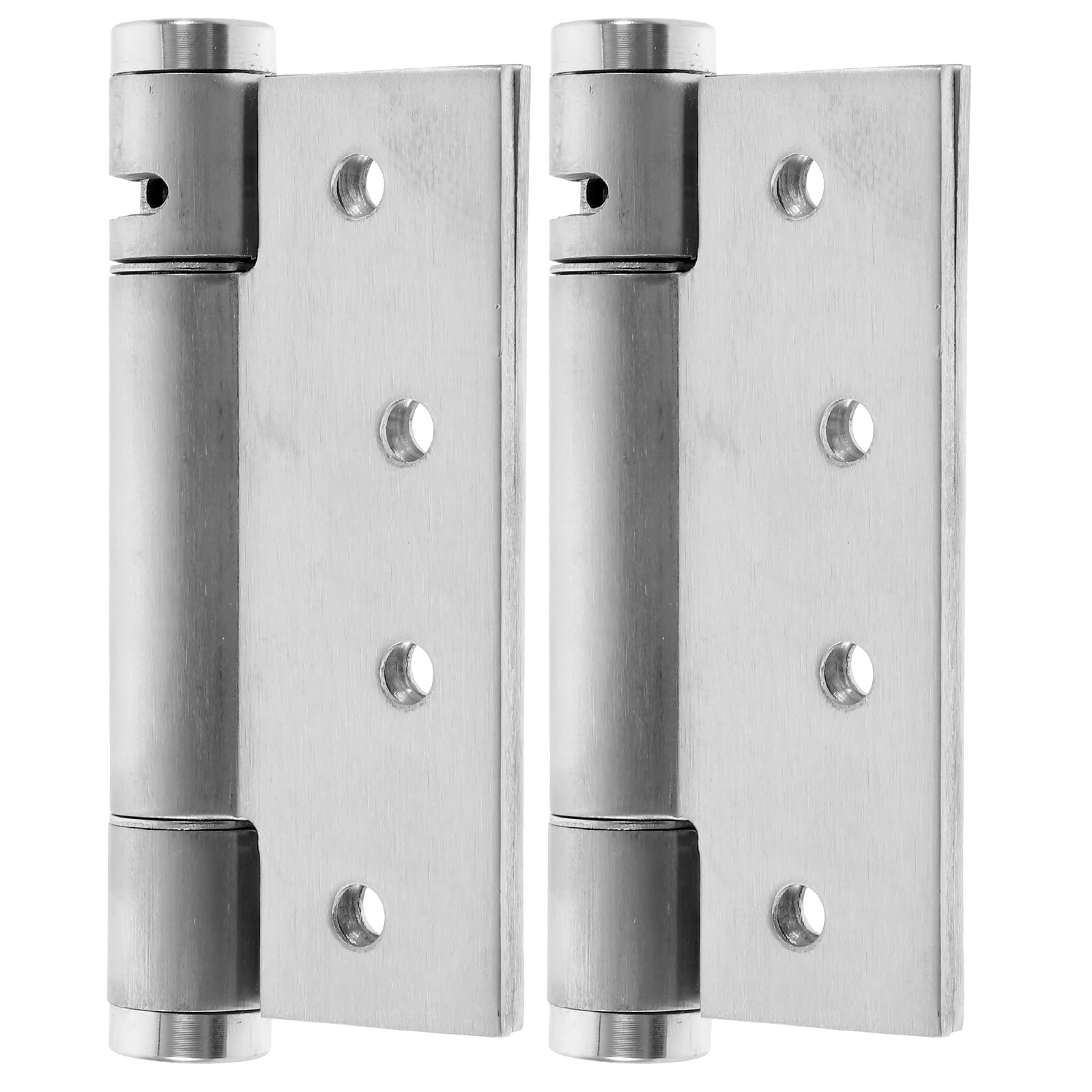 2 Pcs Automatic Door Closer Screen Cabinet Hinges Heavy Duty Spring Installation Kit Garage Handle