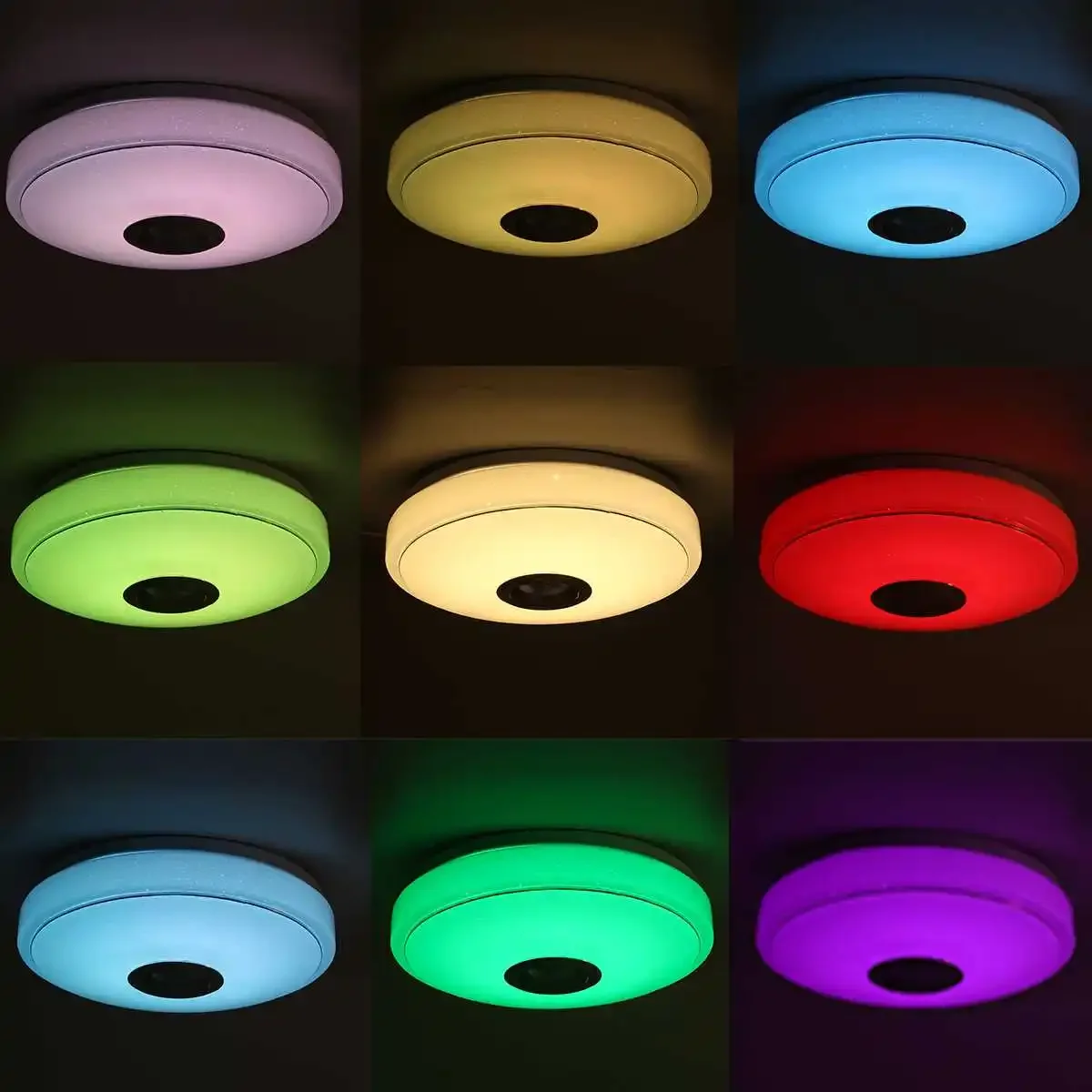 Imagem -02 - Smart Bluetooth Luz de Teto Led Wi-fi App Música Lâmpada de Quarto Moderna Controle Remoto Iluminação Doméstica Rgb 200w