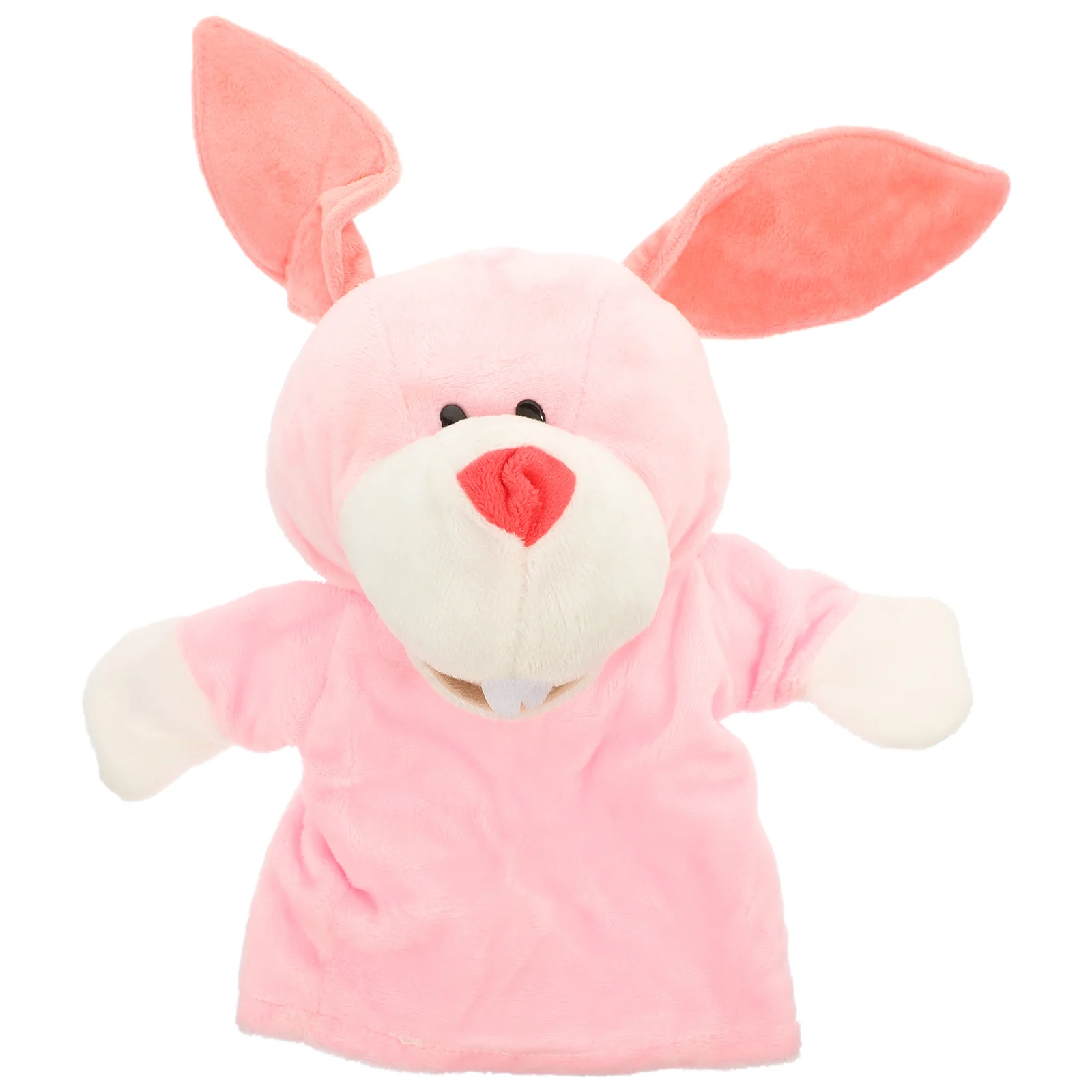 หุ่นมือการศึกษาของเล่นบ้าน Interactive Plush Bunny ของเล่นเด็กหุ่นนิ้วมือ