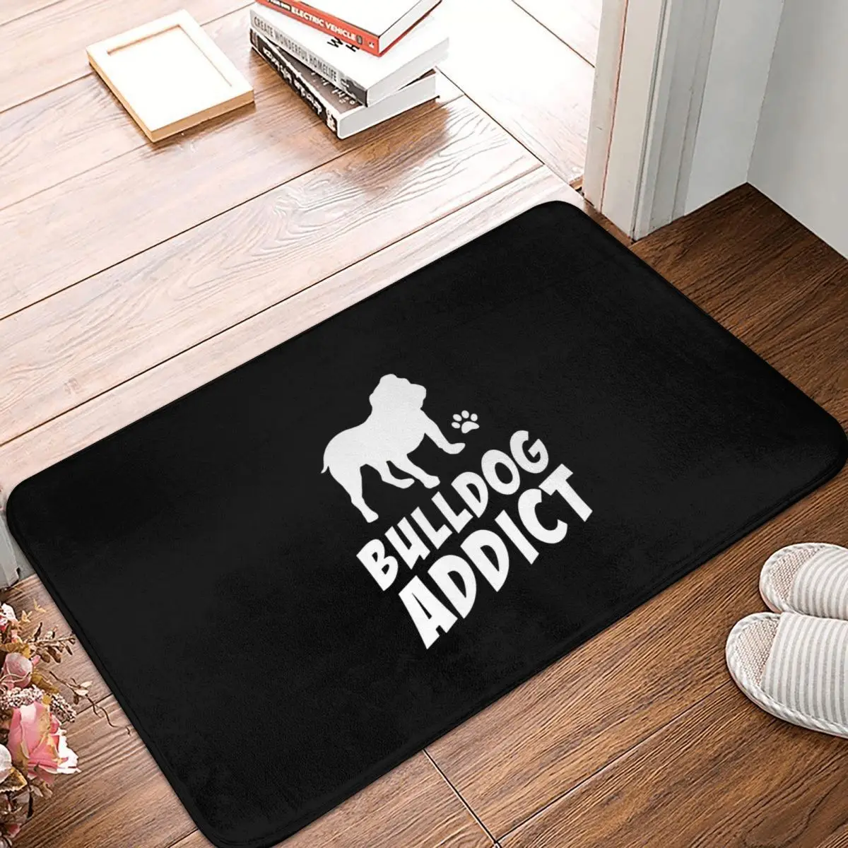 French Bulldog Pet Bathroom Non-Slip Carpet Addict Bedroom Mat Entrance Door Doormat Home Decoration Rug