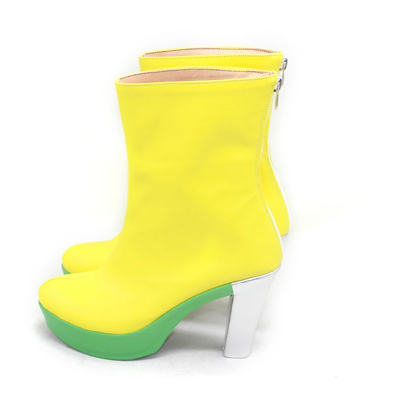 Kamen Rider Ex-Aid Masked Rider Poppy Pipopapo Scarpe Cosplay Stivali Festa di Halloween Tacchi alti rosa