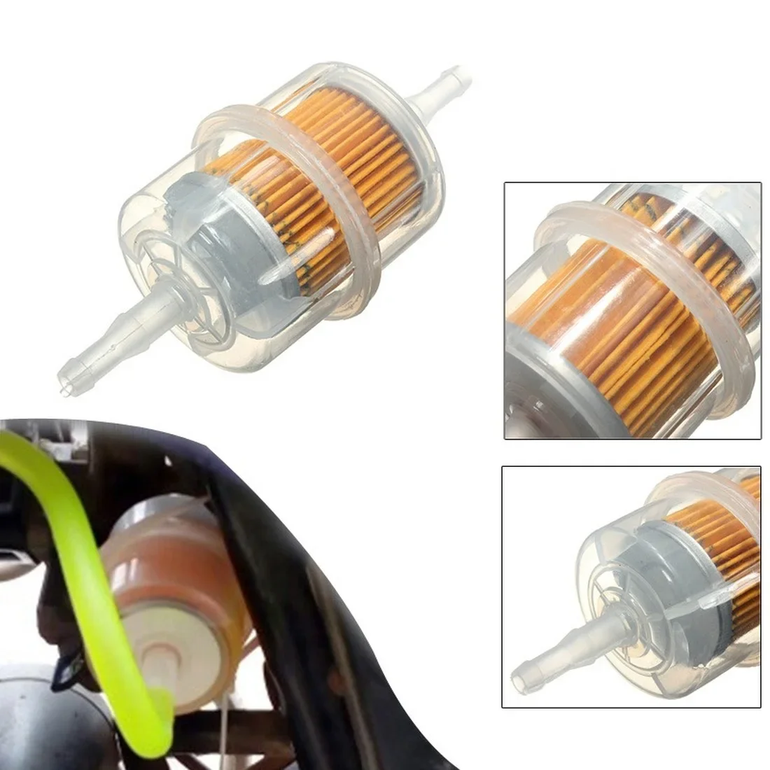 10/20 pçs 6mm 8mm tubo universal peças do carro da motocicleta grande interior filtros de combustível auto gasolina motocicleta carro interno filtros de combustível