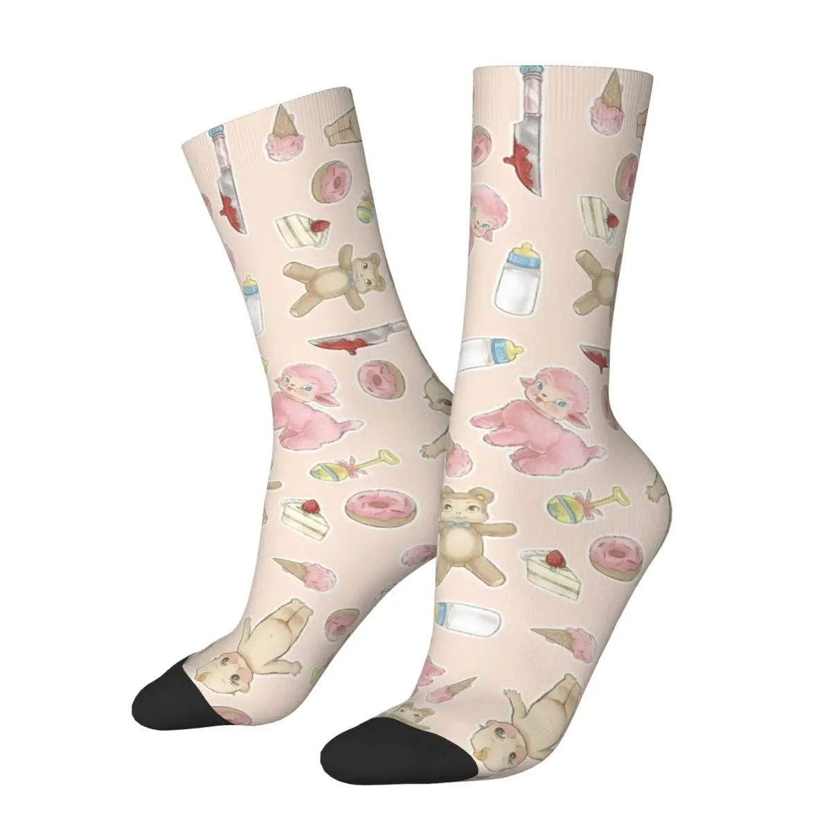 

Melanie Martinez Cry Baby Socks Men's Women's Polyester Funny Happy Music Singer Socks Spring Summer Autumn Winter Socks Gift