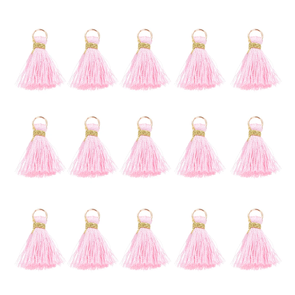 

50 Pcs Tassels Accessories Small Keychain Jewelry Fringe Charm Keyring Tassles for Craft