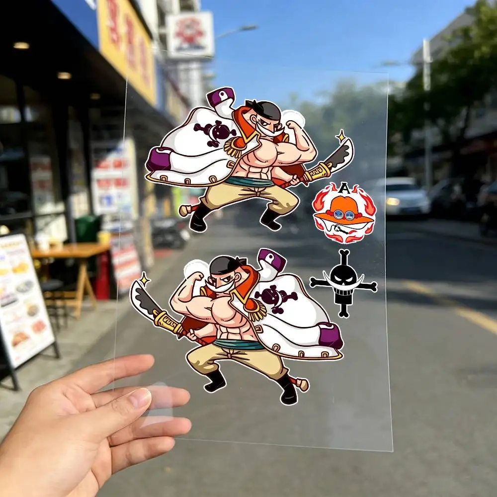 D. Ace one piece Motorcycle Reflective Stickers Waterproof Decals for Helmet Scooter Fuel Tank Toolbox Racing