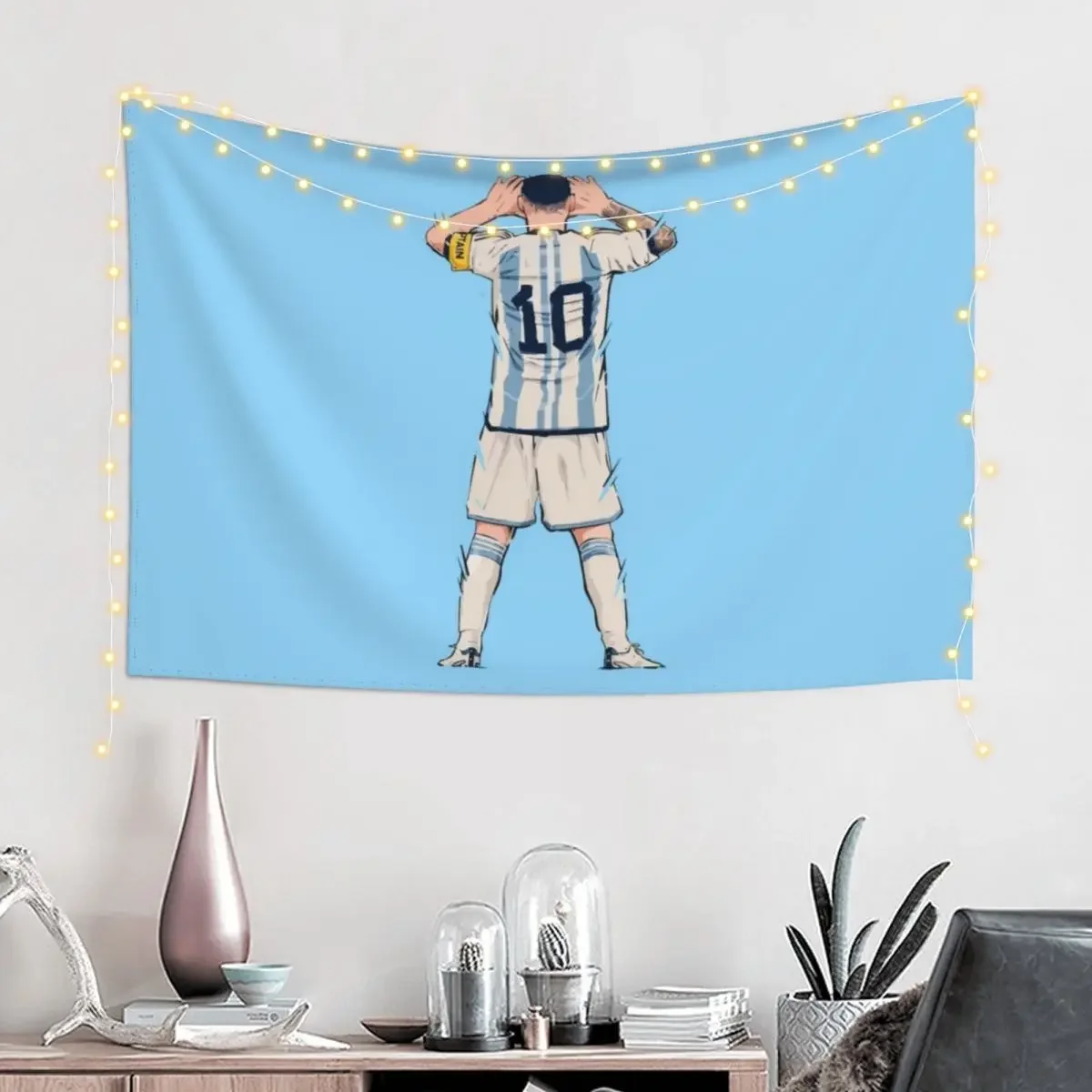 Messi vs Netherlands World Cup Qatar 2022 Tapestry Decoration Home House Decorations Wall Decoration Items Tapestry