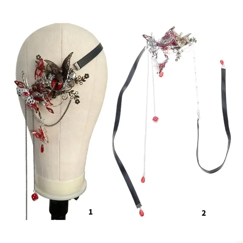 Fashion Butterfly Inspired Alloy Face Piece Elegant Costume Companion 