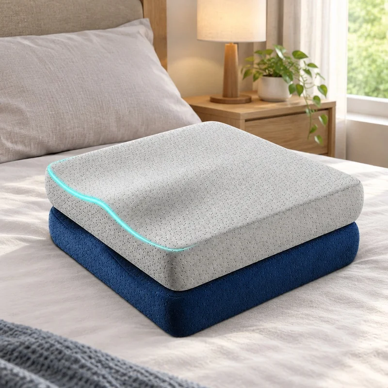 Ergonomic Memory Foam Cushion for Office Seating Comfort and Hemorrhoid Pressure Relief