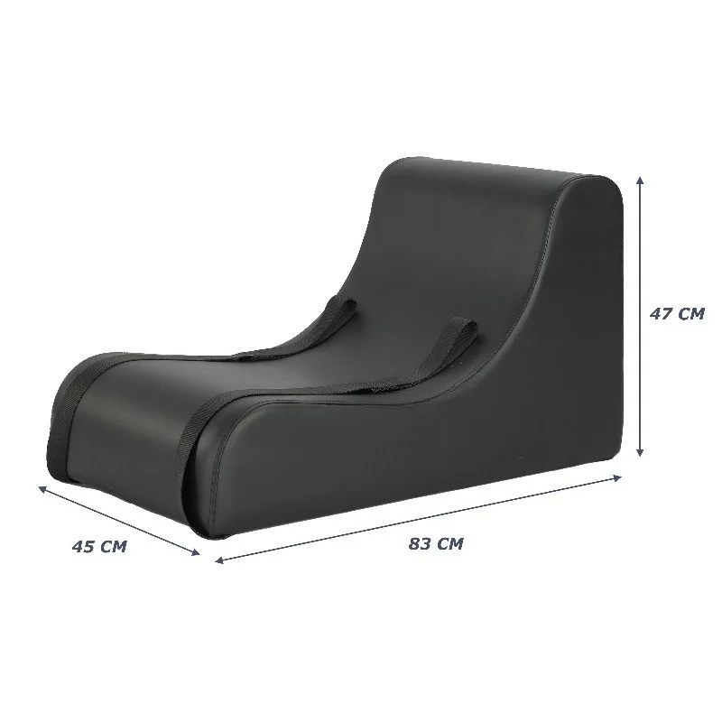 Black Microfiber Leather Spine Support Black Curved Orthosis Pilates Spine Orthotics