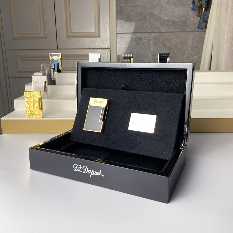 

New commemorative edition single and double flame luxury lighter Ping Sound natural paint cigarette smoking butane lighter 18121