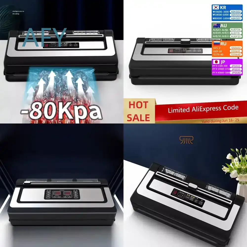 30cm Commercial Vacuum Sealer for Food Packaging Machine with Inflation Function 3 Pumps 80KPA Continuous Operation 24H