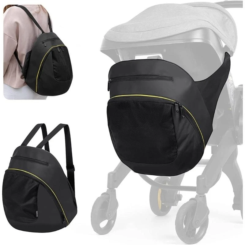 

J15U 2 In 1 Strollers Hanging Bag for Foofoo Diaper Storage Organiser Case Parent Backpack Spacious