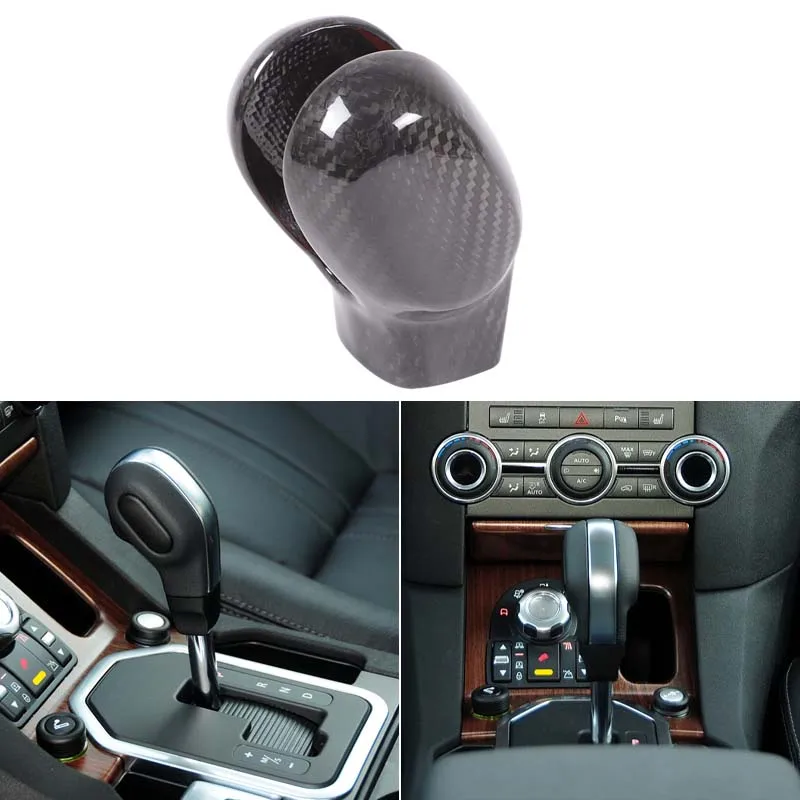For 2004-2012 Land Rover Discovery 3 LR3 Discovery 4 LR4 real carbon fiber gear lever decorative patch car interior accessories