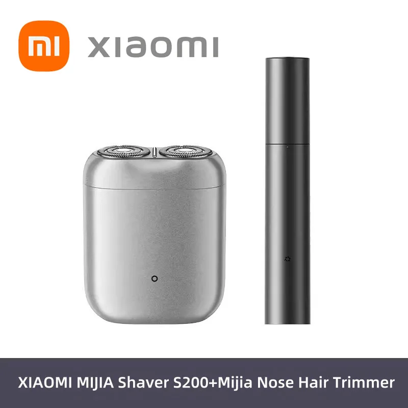 

2024 Xiaomi Mijia Portable Mini Electric Shaver Nose Hair Trimmer 2-piece Set Whole Body Washing With Water Hair Cutting Machine