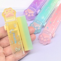 Cute Gradient Color Stretch Eraser Cream Jelly PVC Pencil Eraser Office Study Stationery Supplies Clean Wipe Less Debris