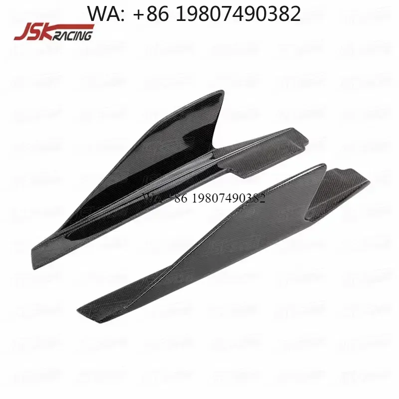 Wmwmnu Carbon Fiber Side Skirt Fins for 458 Italia Spider 2011-2016 Car Body Kit Decorative Side Vent Trim