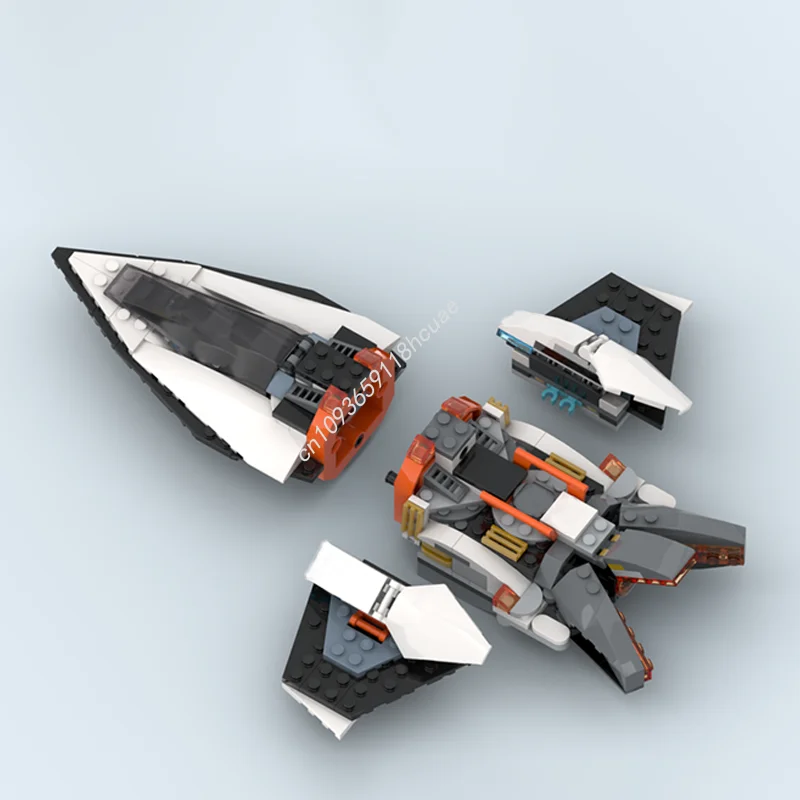 272 pçs moc interestelar modular atualização espaçoado modelo blocos de brinquedo construção diy presentes natal idéia educação tijolo