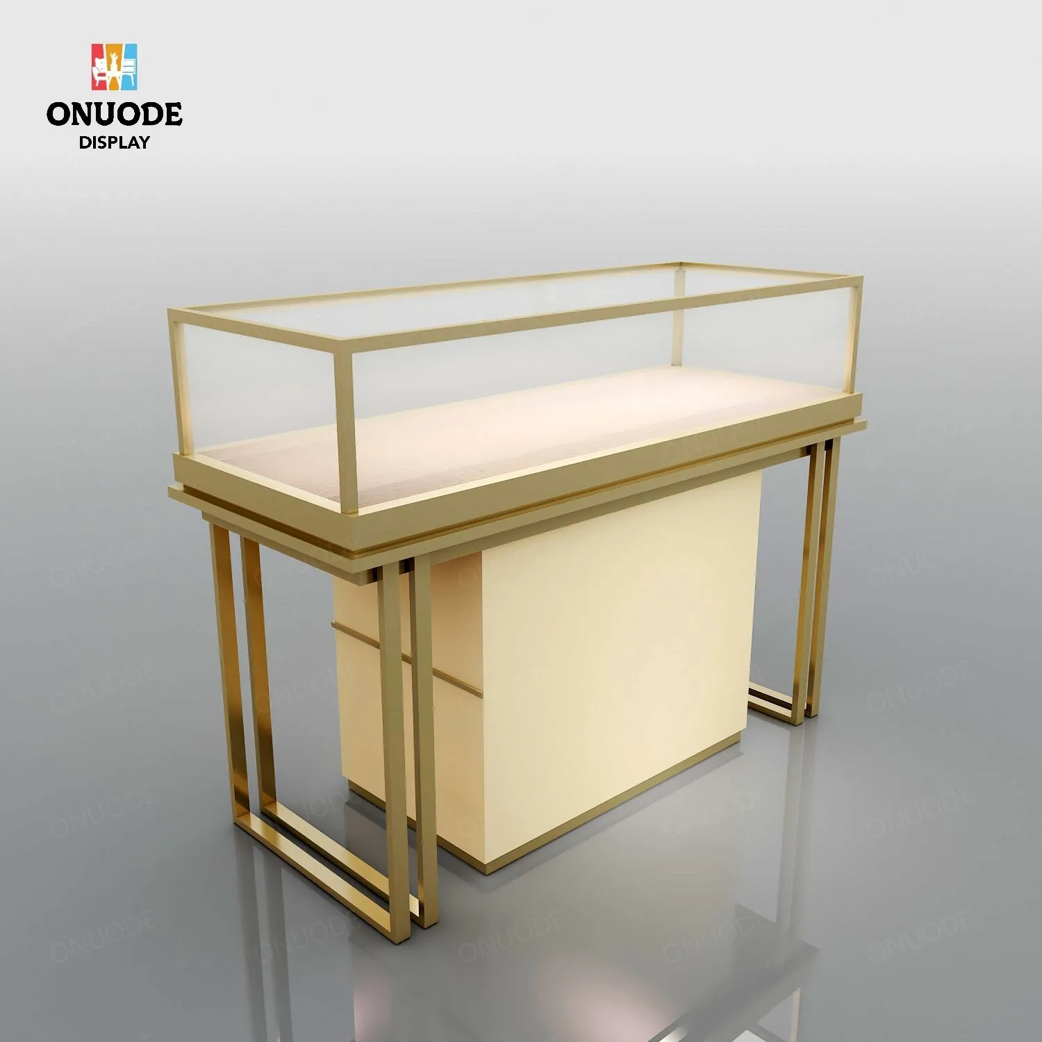 Custom.Free Design Custom LED Licht Holz Glas Juweliergeschäft Möbel Moderne Schmuckvitrine für Uhren Schmuck Display Cab