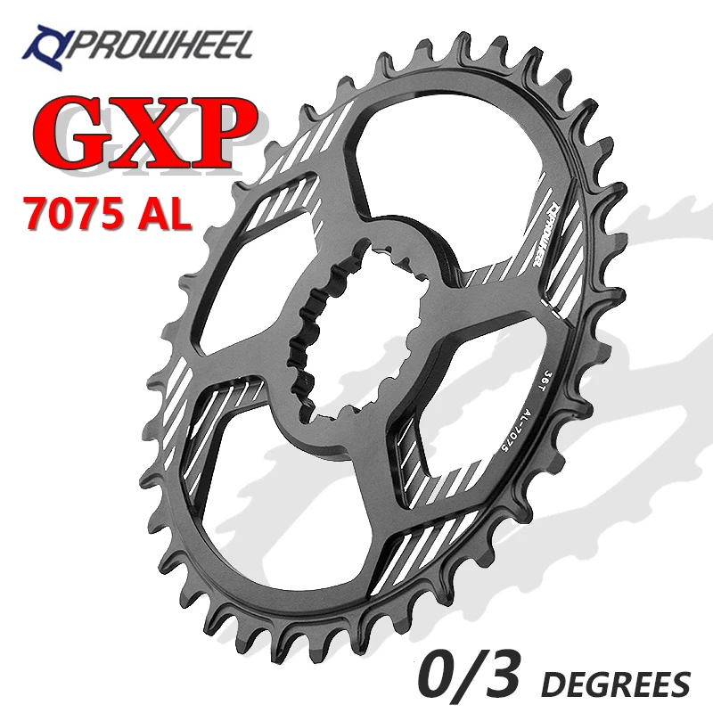 prowheel MTB chainwheel 32T34T36T38T High-strength and wear-resistant aluminum alloy GXP 0/3 degree offset direct-mounted discs