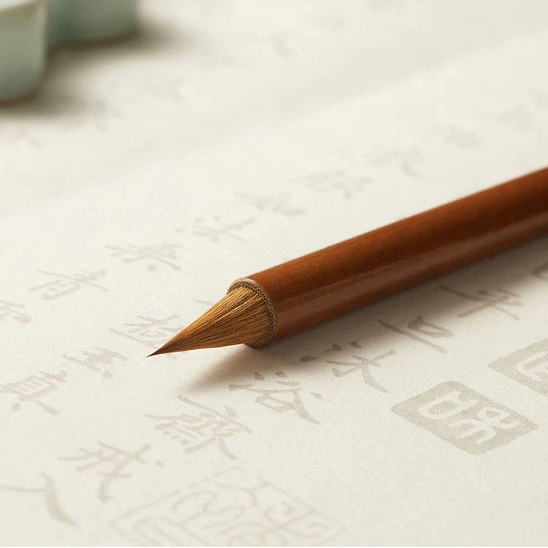 Mixed Hair Chinese Writing Brush Small Regular Script Copying Scripture Calligraphy Brush Running Script Practice Brush Pen