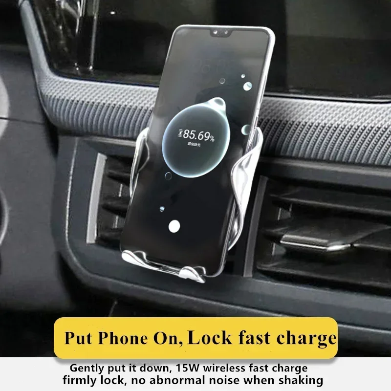 2019-2022 For Volkswagen T-Cross TACQUA Mobile Phone Holder Wireless Charger Car Mount Navigation Bracket GPS Support