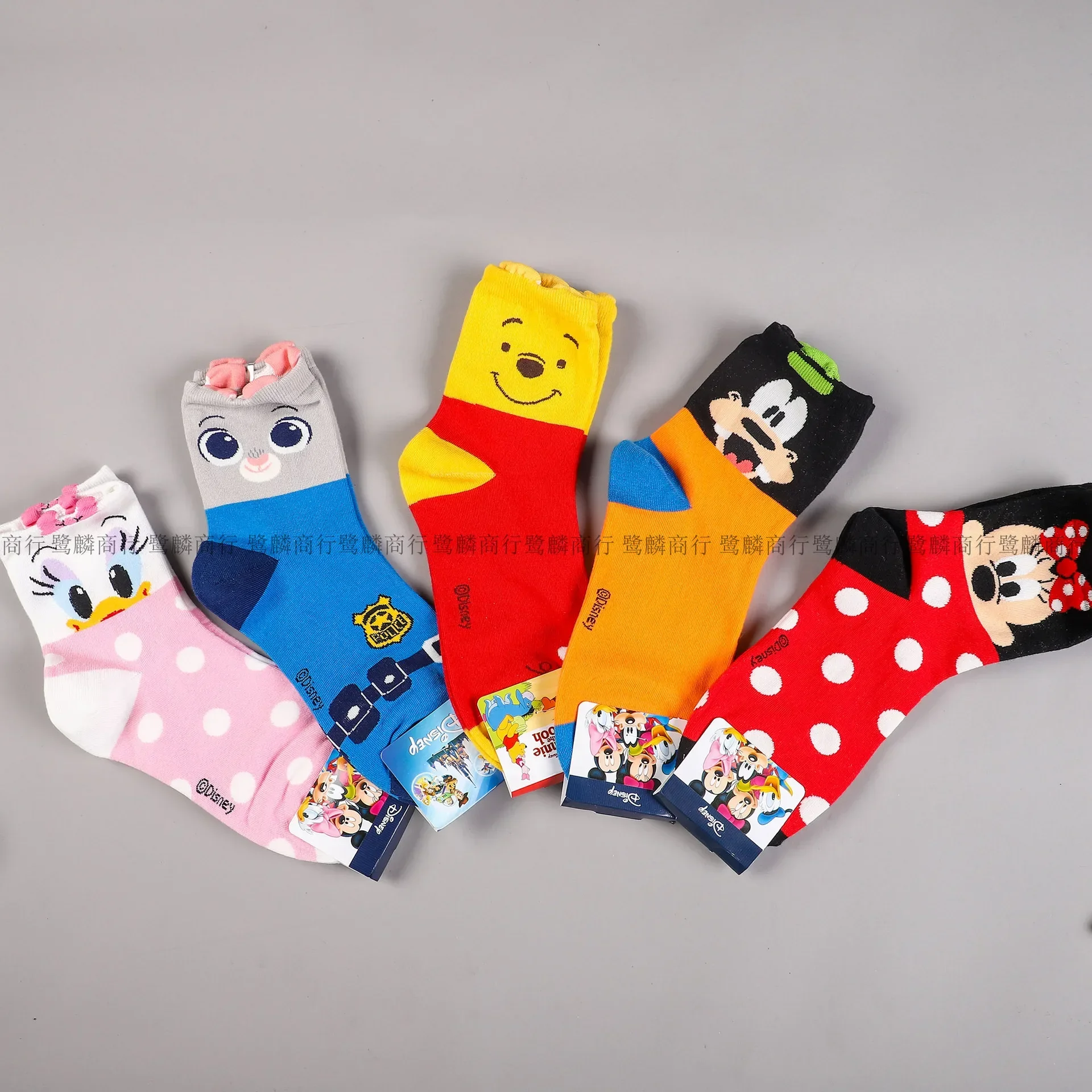 Summer Cute Mickey Bear Winnie Women's Cotton Socks Cartoon Casual Full Fit Women's Breathable Ankles Skarpetki Sokke