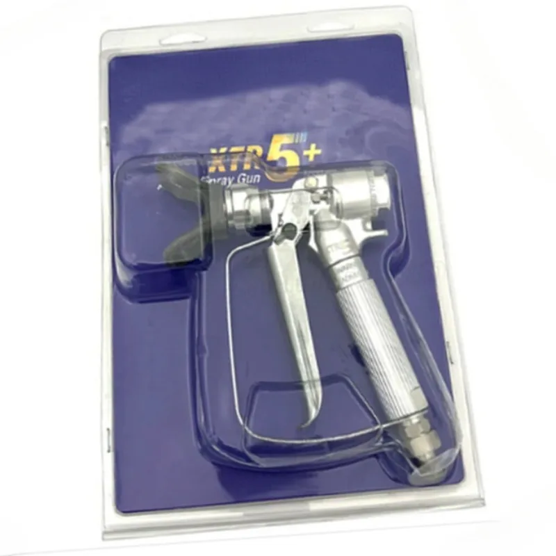 Suntool XTR5 XTR6 XTR7 Airless Spray Gun for 500Bar Spraying Paint Jobs Round Handle 4-Finger Trigger No Tip Protective Coatings