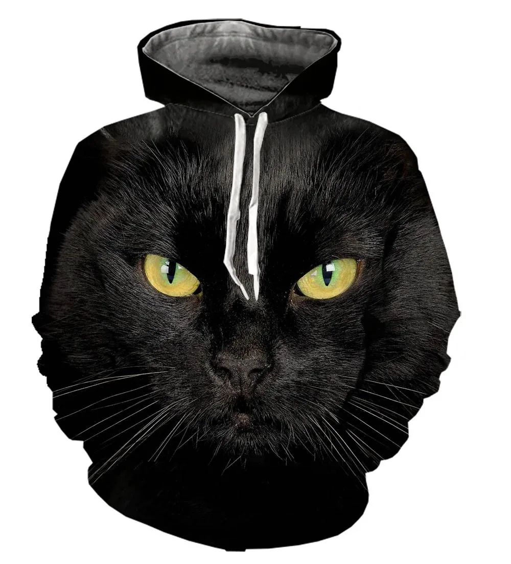 

New 3D Printing The Cat Fashion Men Women Tracksuits Crewneck Hoodies Plus Size S-7XL Harajuku Four Seasons Casual