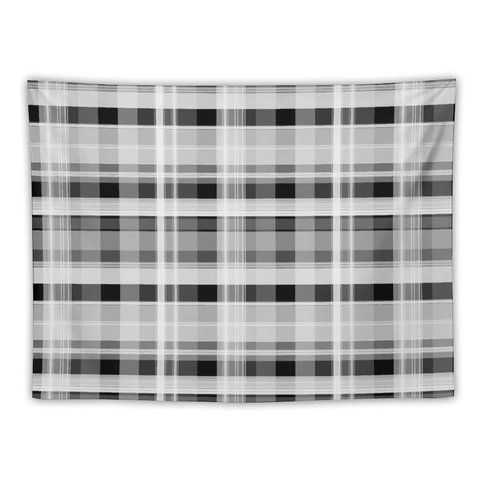

Black and White Plaid Tapestry Room Decor Aesthetic Carpet Wall Tapestry